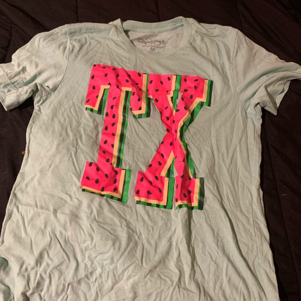 Turquoise TX Watermelon Tee